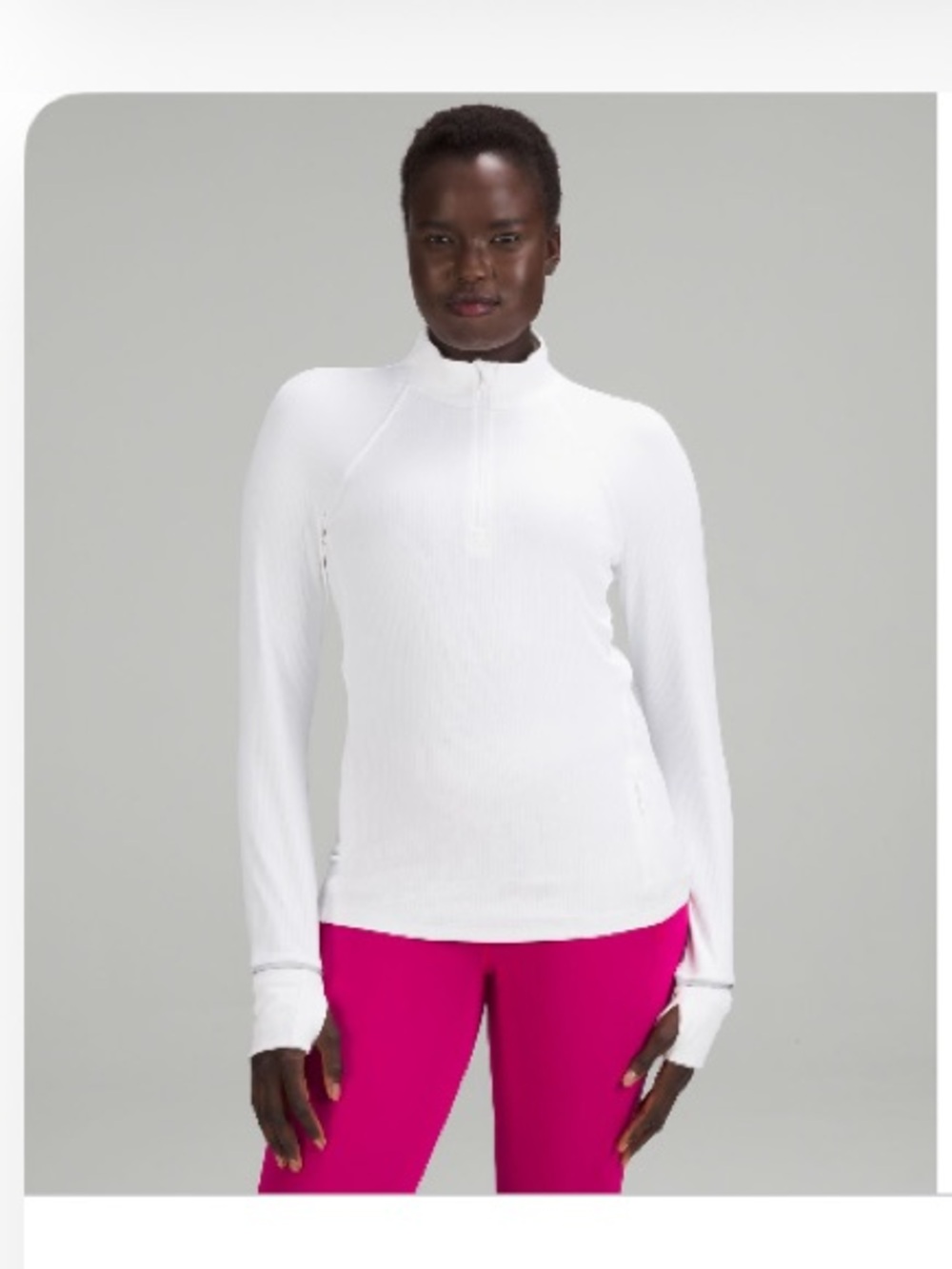 LULULEMON Rulu Run Ribbed Half Zip